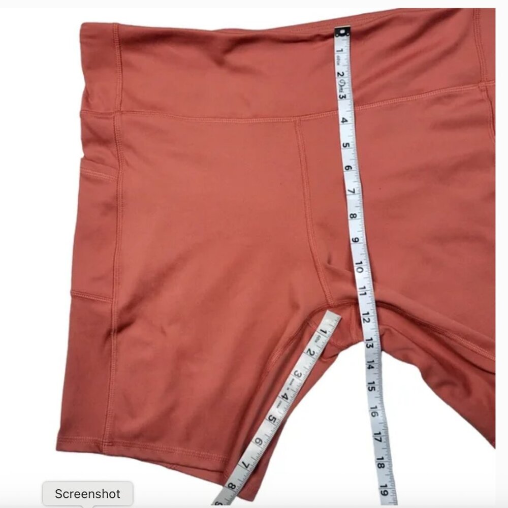 FREELYโCycling Athletic Bermuda Bike Shorts Women's Size 2X High Rise Stretchy - Picture 6 of 10